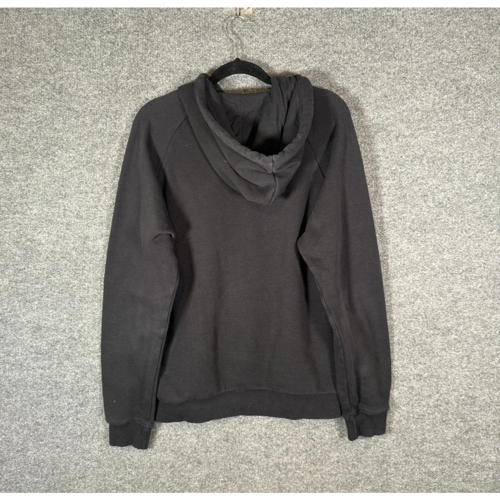 Adidas Sweater Mens Medium Black Sweatshirt Fleece Hoodie Logo Casual Athleisure